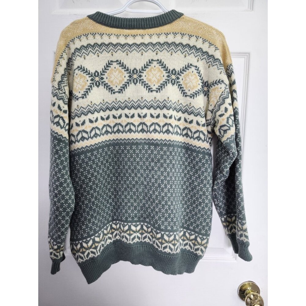 Cottage Cove Vintage Sweater With Buckle Clasps M - Picture 2 of 8